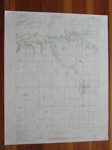 Flora Indiana 1986 Original Vintage USGS Topo Map | eBay