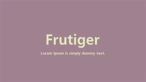 Frutiger Font Family : Download Free for Desktop & Webfont