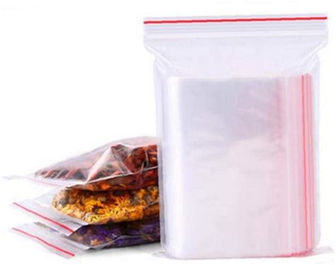 25 Pcs 2 Kg Plastic Resealable Clear Food Bags – Dazzling Decor