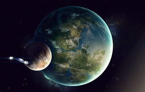 Wallpaper The game, Planet, Space, Fantasy, Blizzard, Art, Spaceship, Satellite, fan art ...