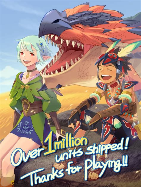 Capcom says Monster Hunter Stories 2 has now shipped over 1 million units worldwide, shares ...