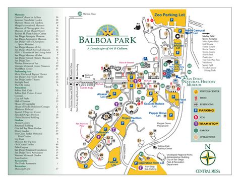 Balboa Park Map - Balboa Park San Diego CA 92101 • mappery