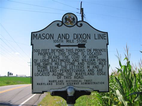 Photo: Mason and Dixon Line Marker