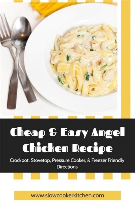 Simple Angel Chicken & Pasta [Slow Cooker, Instant Pot, Stovetop, Freezer]