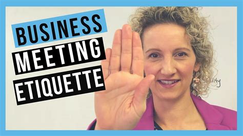 Business Meeting Etiquette (TO FAST TRACK YOUR CAREER!) | Business ...