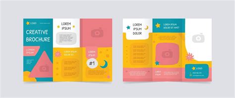 playful trifold brochure design templates 2767403 Vector Art at Vecteezy