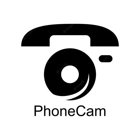 Premium Vector | Phone with camera shape logo design