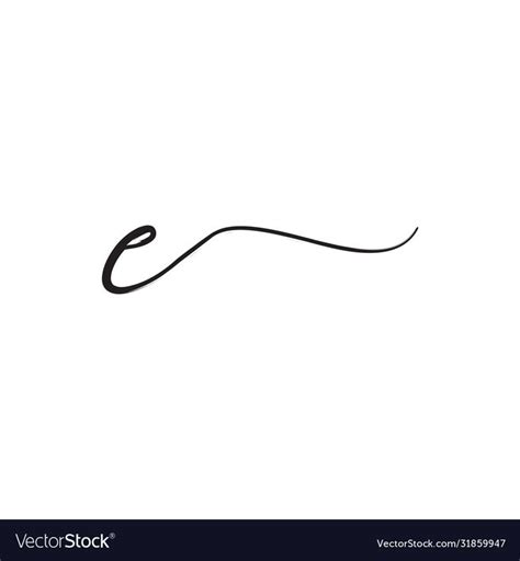 E signature letter logo design concept vector image on VectorStock | Letter logo design, Logo ...