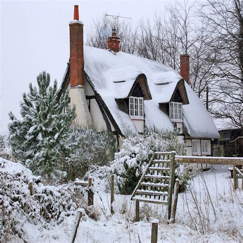 Pin by KINGDOM (Vas K.) on Winter Cottage | Winter cottage, English cottage, Storybook cottage