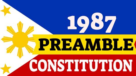 Preamble: 1987 Philippine Constitution - YouTube