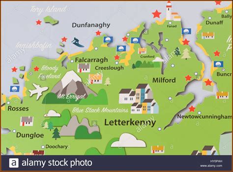 Detailed Map Of Donegal Ireland - map : Resume Examples #dP9lzMWVRD