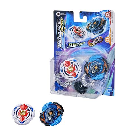 Buy Beyblade Burst Surge Dual Collection Pack Hypersphere Lord Hydrax H5 and Slingshock Spiral ...