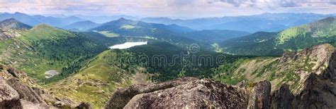 Expanse of the Sayan Mountains, Natural Park Ergaki. Siberian Nature, Traveling in Russia. Wide ...