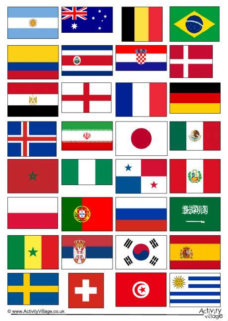 World Cup 2018 Flags | World cup 2018, World cup, Flags of the world