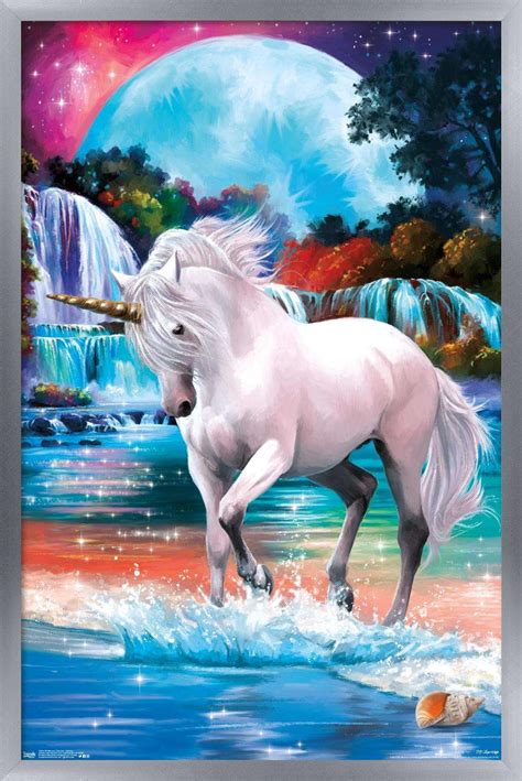 Trends International - PD Moreno: Fine Art - Unicorn Poster - Walmart.com - Walmart.com