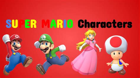 Super Mario Characters by zmcdonald09 on DeviantArt