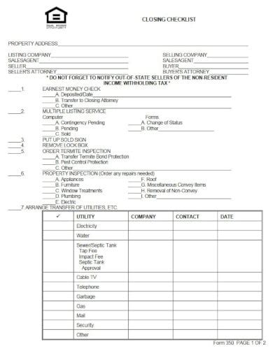 13+ Closing Checklist Templates - PDF, PSD, Google Docs, Word | Free & Premium Templates
