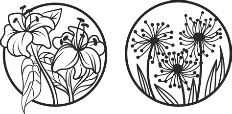 Laser Cut Engraving Floral Designs Free Vector cdr Download - 3axis.co