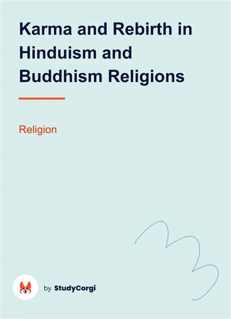 Karma and Rebirth in Hinduism and Buddhism Religions | Free Essay Example