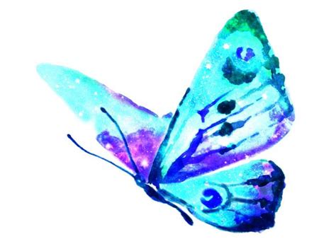 Galaxy Butterfly Temporary Tattoo - Etsy