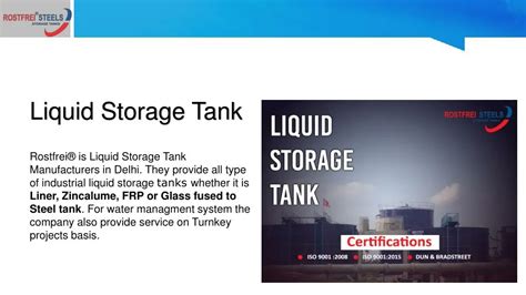 PPT - Liquid Storage Tank - For Industrial Bulk Fluid Storage PowerPoint Presentation - ID:8032088