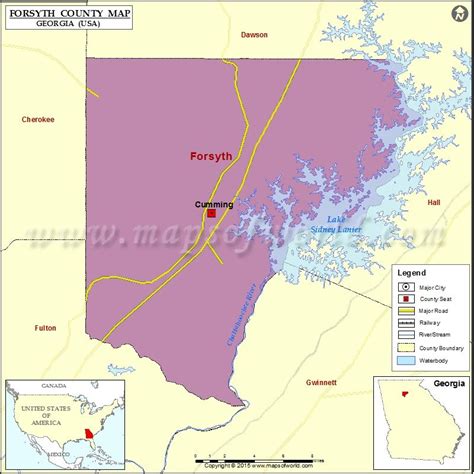 Forsyth County Map