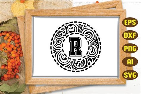 Split Letter R Monogram Svg,Monogram Svg Graphic by Svg Design Hub · Creative Fabrica