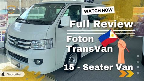 Foton TransVan 2023 || 15 Seater Van || Impressions || Interior ...