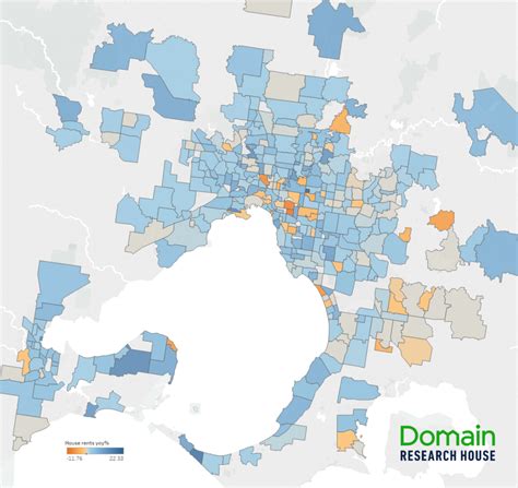 The Melbourne suburbs where rents have risen and fallen the most