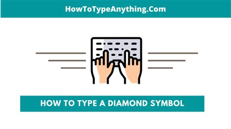 How to type Diamond Symbol Text in Word or Excel - How to Type Anything