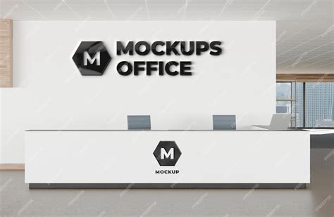 Premium PSD | Office reception mockup design