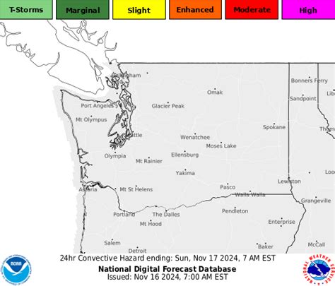 NOAA Graphical Forecast for Washington