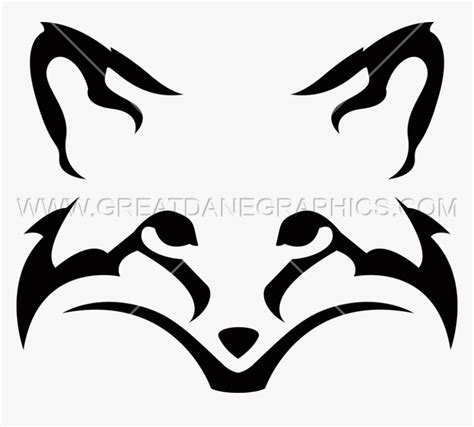 Clipart Fox Silhouette - Fox Head Silhouette In Black, HD Png Download , Transparent Png Image ...