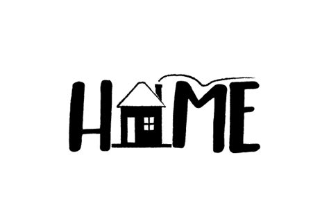 Home - Word Art SVG Cut file by Creative Fabrica Crafts · Creative Fabrica