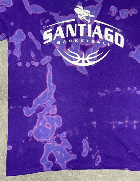 Santiago Basketball T-Shirt Purple Tie Dye Tee Sportswear Loungewear USA Sports | eBay