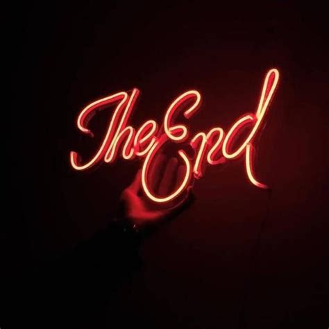 The End Neon Art Sign Light Lamp Illuminate Shop Office Living Room Interior Design | Neon signs ...