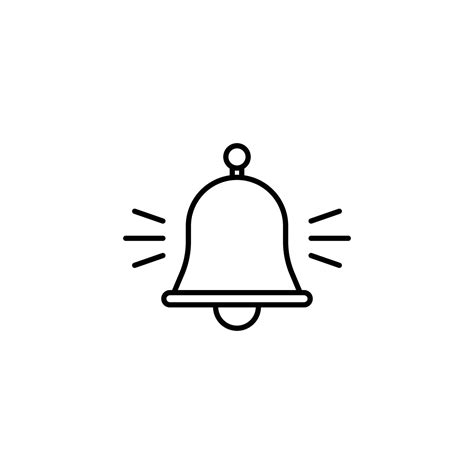 bell icon. outline icon 18768763 Vector Art at Vecteezy