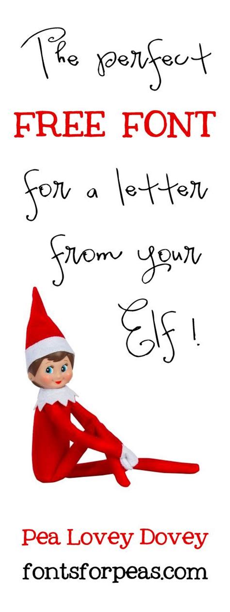 The perfect free font for a letter from your Elf on the Shelf! | Elf on ...