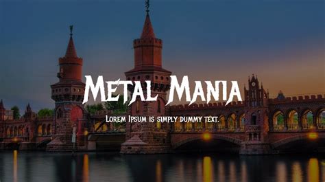 Metal Mania Font : Download Free for Desktop & Webfont