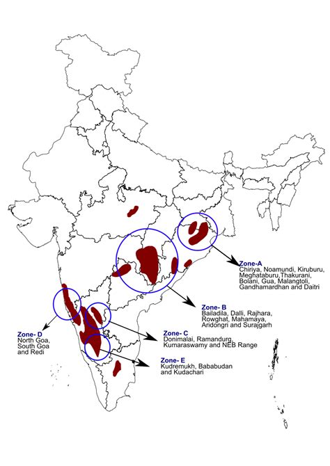 Sundar Raj: Iron ore deposits of India (After GSI)
