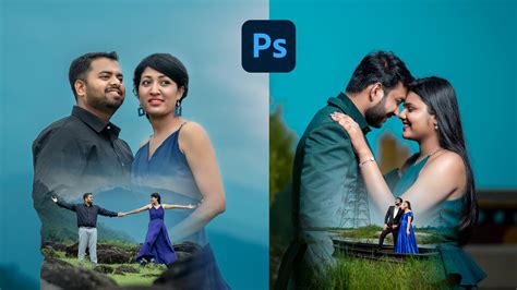 Pre wedding Photo Dual Exposure Editing in photoshop 2022