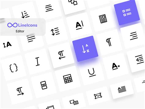 Text Editor Icons by LineIcons on Dribbble