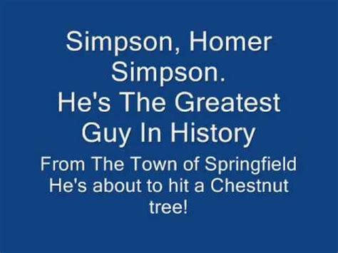 The Simpsons - Flintstones Theme (homer's Version) Lyrics