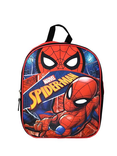 "Marvel Mini Spider-Man Backpack, 11"" Toddler Bookbag, Web Slinger ...