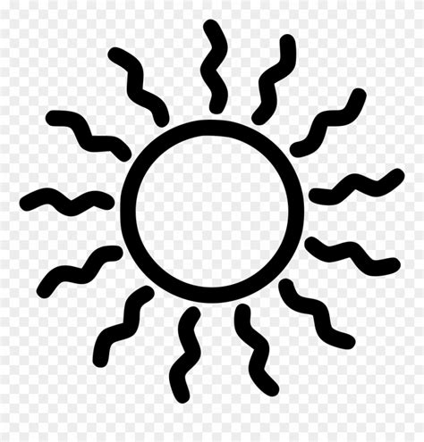 Png File - Simple Sun Outline Clipart (#3947590) - PinClipart