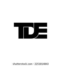 Tde Letter Monogram Logo Design Vector Stock Vector (Royalty Free) 2251814843 | Shutterstock