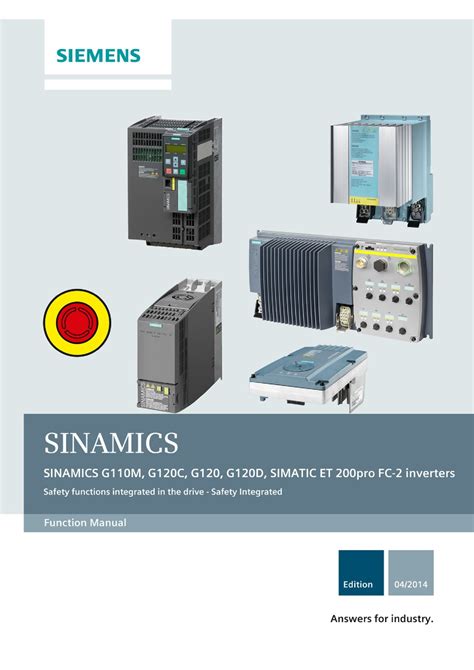 SIEMENS SINAMICS G120 FUNCTION MANUAL Pdf Download | ManualsLib