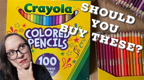 Crayola Colored Pencils | 100 Count Review - YouTube