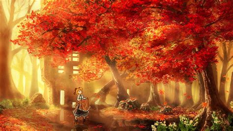 Anime Fall, autumn aesthetic anime HD wallpaper | Pxfuel