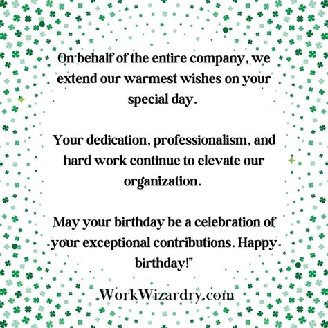 150+ Employee Birthday Messages from Boss, Company, HR and Colleagues ...